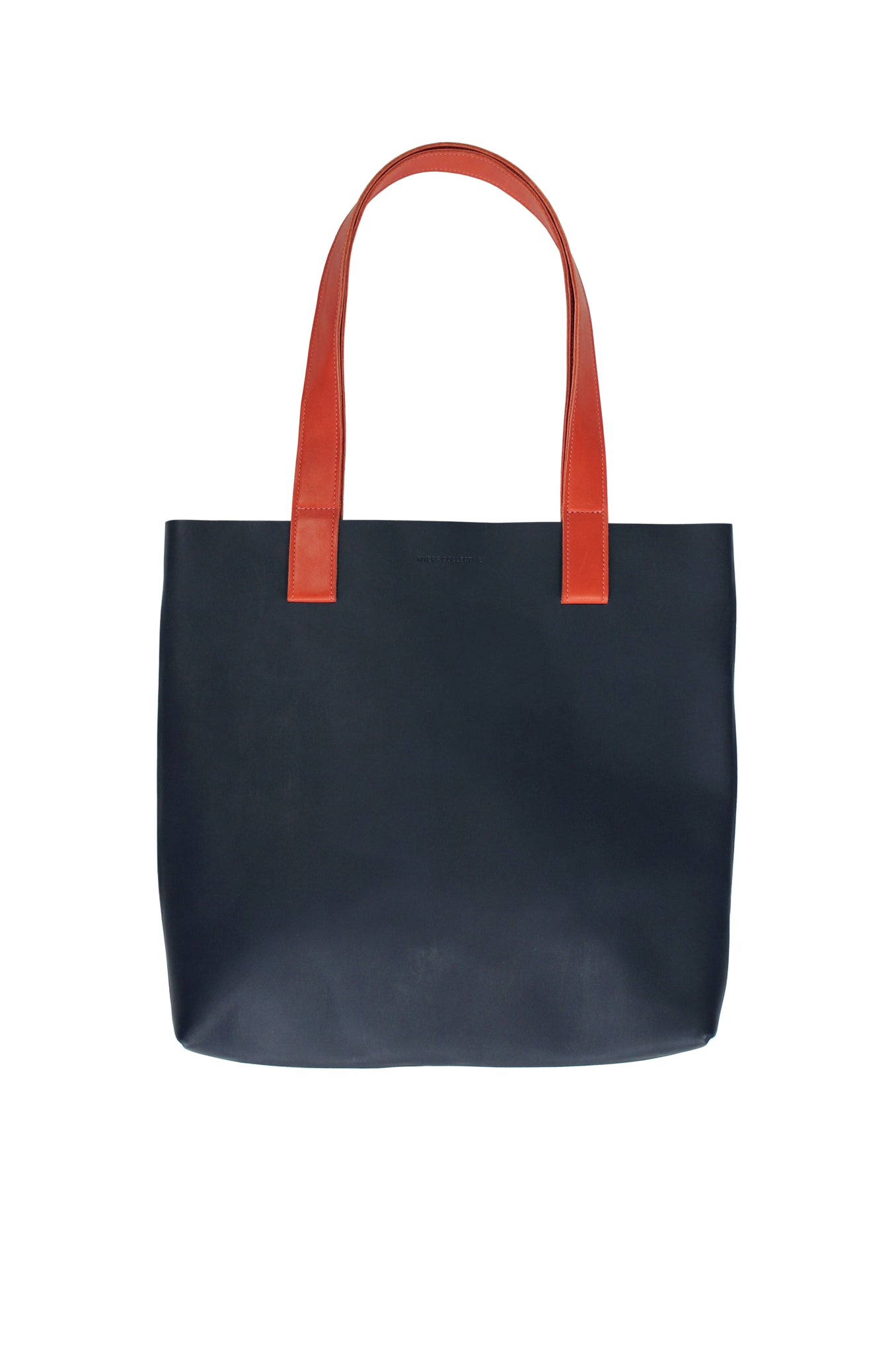 Myers Collective Square Tote Navy body / Brick strap
